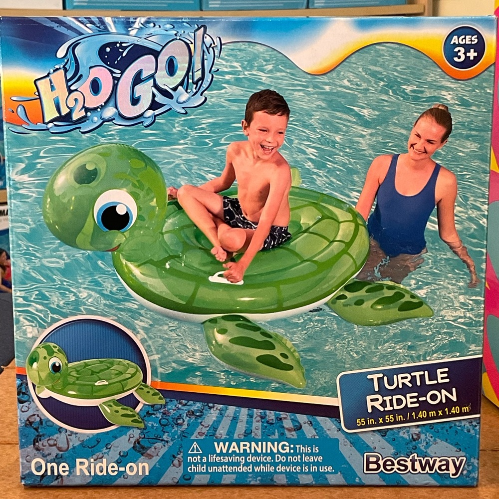 Green H2OGO Turtle Ride On - Picture 2 of 2